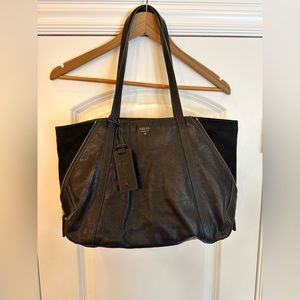 Black Fossil Purse and Wallet